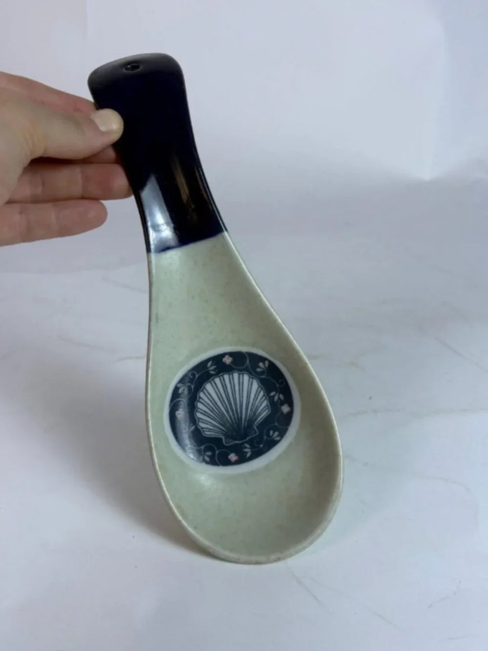 Vintage Otagiri Sea Shell Ocean Stoneware Spoon Rest – Coastal Nautical Kitchen